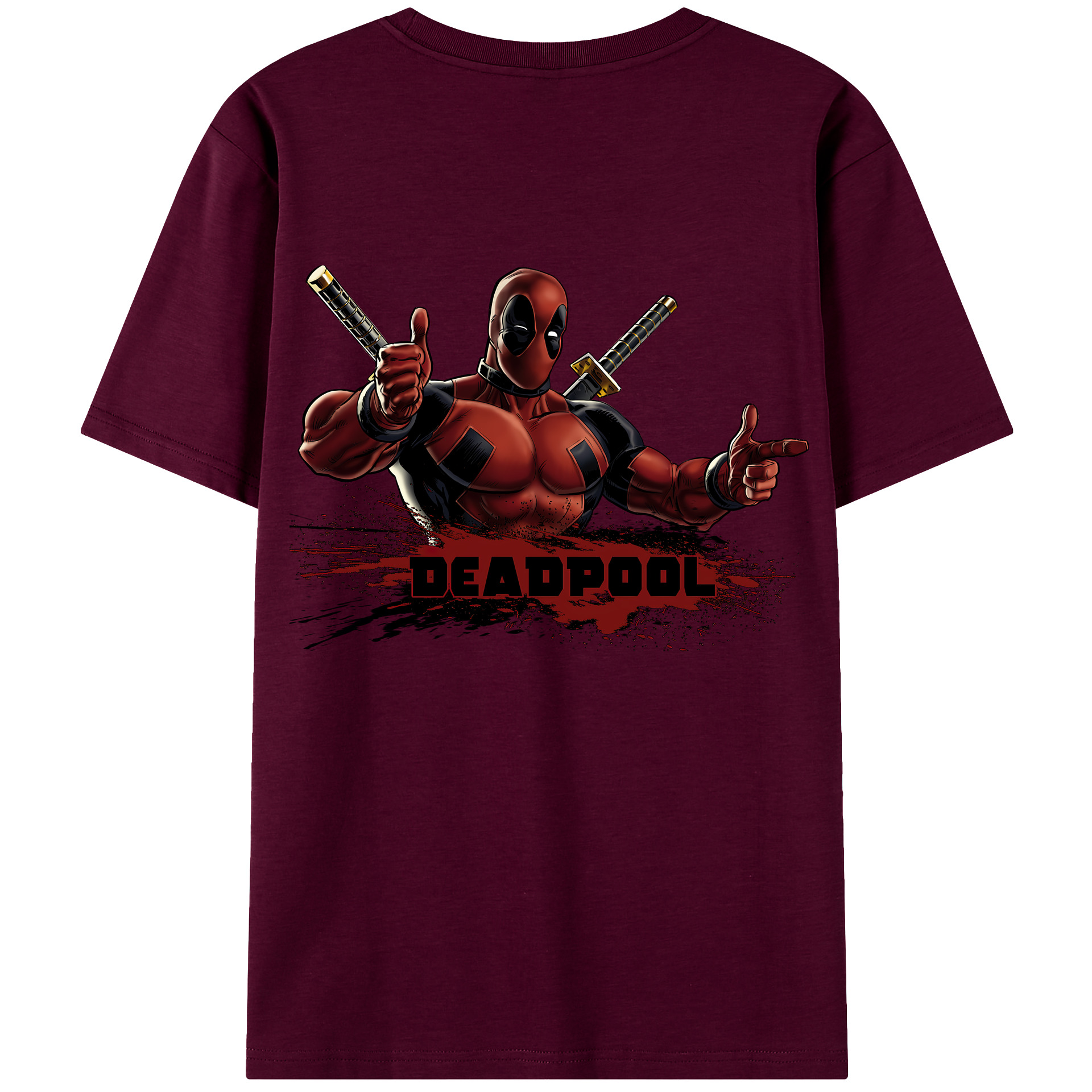 （画像用） Deadpool デッドプール レディース半袖Tシャツ(バックプリント)